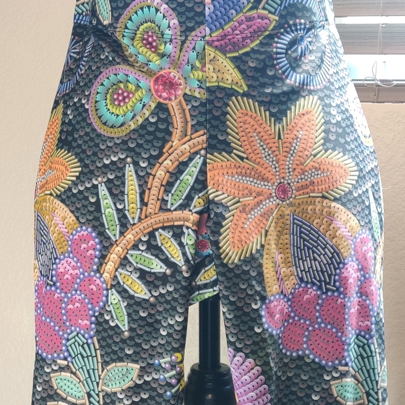 Women's Boho Floral Leggings Size S-M - Picture 2 of 2